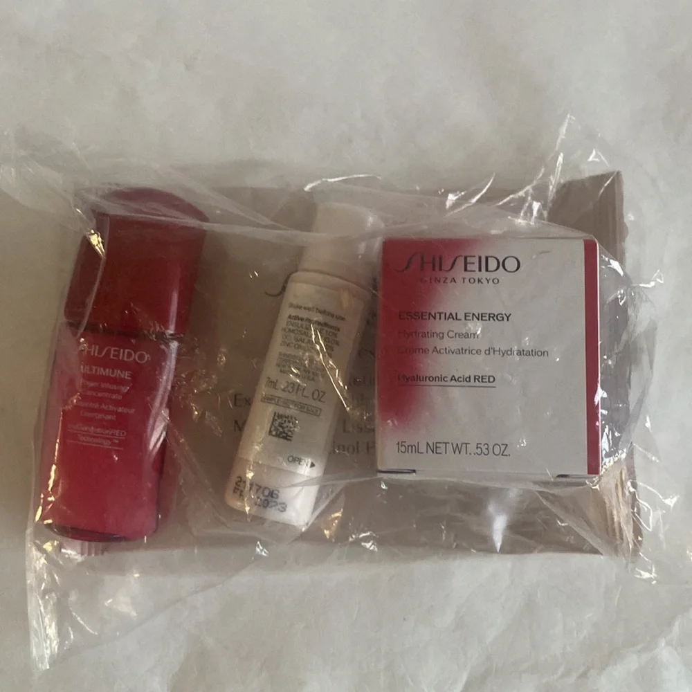 SHISEIDO 4p Ultimune Concentrate Essential Hydrating Cream Sun Care Eye Mask $53